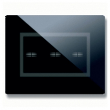 PLACCA VERATOUCH NERO ASSOLUTO 3 COMANDI A SCOMPARSA - AVE 44PVTC03NAL product photo Photo 02 3XL