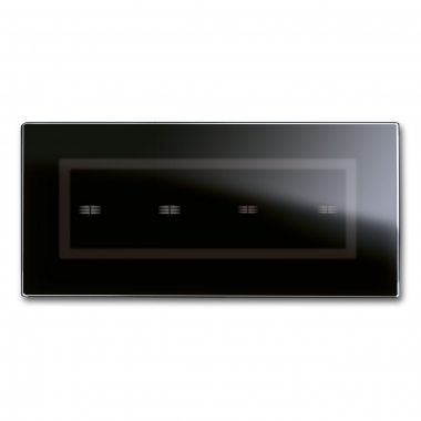SISTEMA 44 PLACCA VERATOUCH NERO ASSOLUTO 4COM 44PVTC04NAL - AVE 44PVTC04NAL product photo Photo 01 3XL