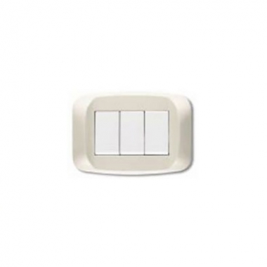 PLACCA BANQUISE TECNOPOLIMERO 3 MODULI SERIE BANQUISE - AVE 45PB03BMC product photo Photo 02 3XL
