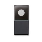Pulsante con spia, Tekla S44, colore grigio Tekla, 1P NA 10A 250V - finitura opaca - 1 Mod. - AVE 445050 product photo