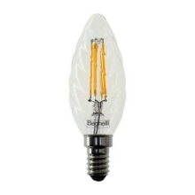 LAMPADINA ZAFIRO LED TORTIGLIONE 4W ATTACCO E14 2700K - BEGHELLI 56412 product photo