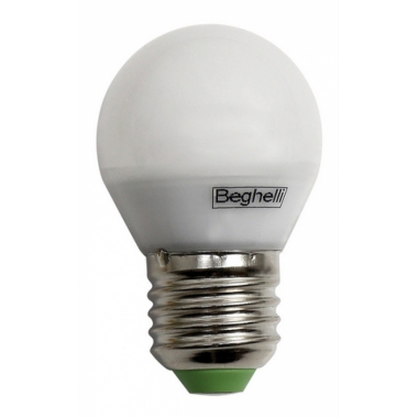 LAMPADA SFERA LED FROST 6W 230V ATTACCO E27 4000K - BEGHELLI 56076 product photo Photo 01 3XL