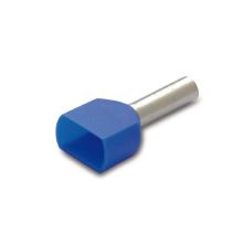 TERMINALE BUSSOLA DIN BLU 2X0,75MM - B.M. 00753 - B.M. 00753 - B.M. 00753 product photo