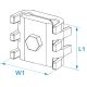MORSETTO A PETTINE IN OTTONE ? 50 - 70 MM CAVO 9 - 12 MM - B.M. 5253 product photo Photo 02 2XS
