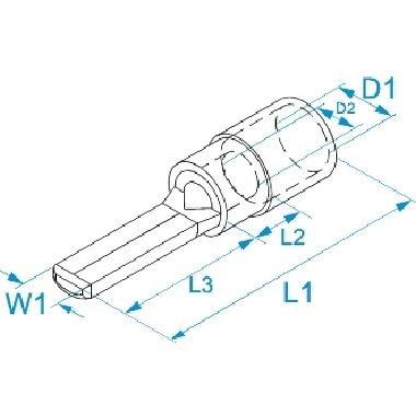 PUNTALE ISOLATO NYLON 10MMQ L.12MM - B.M. 00450 - B.M. 00450 - B.M. 00450 product photo Photo 02 3XL
