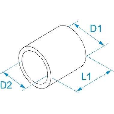 CONN PARALLELO NUDO 2,5MM - B.M. 01262 - B.M. 01262 - B.M. 01262 product photo Photo 02 3XL