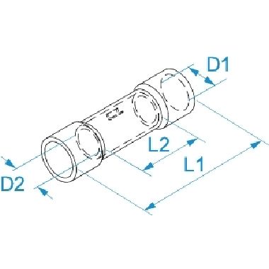 CONNETTORE TESTA-TESTA BLU 1.5-2.5MM - B.M. 00260 - B.M. 00260 - B.M. 00260 product photo Photo 02 3XL