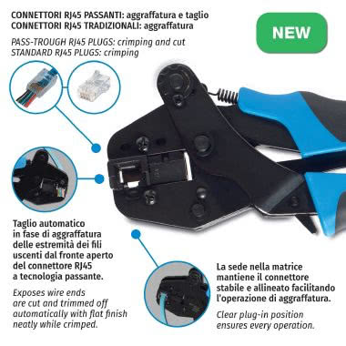 PINZA MANUALE PER CONNETTORI RJ45/8P - B.M. 53P5YA - B.M. 53P5YA product photo Photo 03 3XL