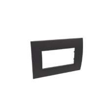 PLACCA INTERLINK 4 MODULI LL NERO COLONNE PIAN - BTICINO 120056NR product photo