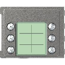 FRONTALE 6 PULSANTI DOPPIA FILA SFERA ROBUR - BTICINO 352165 - BTICINO 352165 product photo