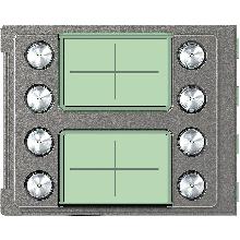 FRONTALE 8 PULSANTI DOPPIA FILA SFERA ROBUR - BTICINO 352185 - BTICINO 352185 product photo