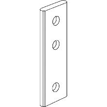 MAS HD PIASTRE X BARRE SINGOLE - BTICINO 81833/1 - BTICINO 81833/1 product photo