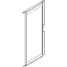 MAS LDX - PORTA BOMBATA VETRO 600X1400 - BTICINO 93670VB - BTICINO 93670VB product photo