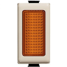 PORTALAMPADA SPIA LUMINOSA ARANCIO MATIX AVORIO MAGIC TT - BTICINO A5060A product photo