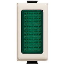 PORTALAMPADA SPIA LUMINOSA VERDE ORIGINALE MATIX AVORIO MAGIC TT - BTICINO A5060V product photo