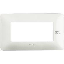 matix - placca 4 posti bianco antibatterico - BTICINO AM4804BAB product photo