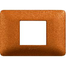 matix - placca 2 posti centrati rosso terra - BTICINO AM4819TRT product photo