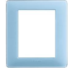 matix - placca 3+3 posti colors turchese - BTICINO AM4826CAR product photo