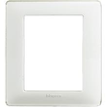 matix - placca 3+3 posti colors ghiaccio - BTICINO AM4826CBN product photo