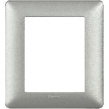 matix - placca 3+3 posti silver - BTICINO AM4826MSL product photo