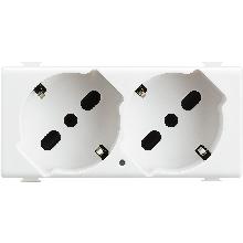 matix - presa std tedesco/italiano duplex - BTICINO AM5451/2 product photo