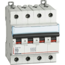 INTERRUTTORE MAGNETOTERMICO 4P CURVA C 32A 6KA BTDIN60 - BTICINO FN84C32 product photo