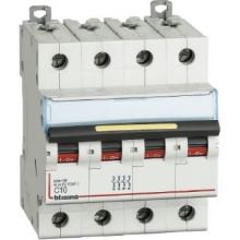 INTERRUTTORE MAGNETOTERMICO 4P CURVA C 10A 16KA BTDIN160 - BTICINO FT84C10 product photo