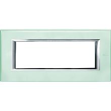 AXOLUTE - PLACCA 6P VETRO KRISTALL - BTICINO HA4806VKA product photo