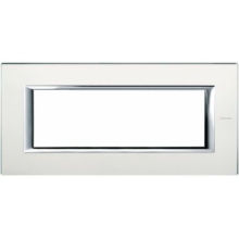 PLACCA RETTANGOLARE 6P SPECCHIO ACIDATO VETRO AXOLUTE - BTICINO HA4806VSA product photo
