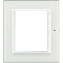 AXOLUTE - PLACCA 3+3P VETRO BIANCO - BTICINO HA4826VBB - BTICINO HA4826VBB product photo