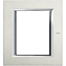 AXOLUTE.PL.QUADR.3+3P ALLUMINIO SPAZZOLATO - BTICINO HA4826XC - BTICINO HA4826XC product photo