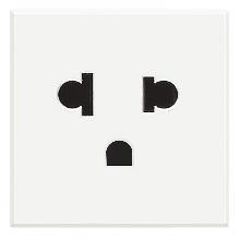 AXOLUTE - PRESA EURO-US 2P+T 16A CP 2 MOD - BTICINO HD4126 - BTICINO HD4126 product photo