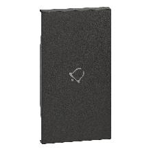 L.NOW - COVER COMANDO CAMPAN. 2 MOD. NERA - BTICINO KG01M2D - BTICINO KG01M2D product photo