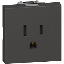 PRESA US PROTETTA 2P+T 1 MODULO NERO L.NOW - BTICINO KG4129 product photo