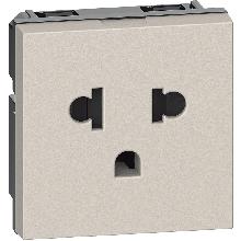 L.NOW - presa 2P+T 16A euroamer. sabbia - BTICINO KM4126 product photo