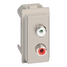 LIVING NOW MODULO DOPPIO RCA SABBIA KM4269R - BTICINO KM4269R product photo