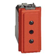 LIVING NOW PRESA 2P+T 10A 250VAC ROSSA - BTICINO KR4113 product photo
