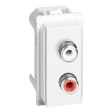 LIVING NOW MODULO DOPPIO RCA BIANCO KW4269R - BTICINO KW4269R product photo