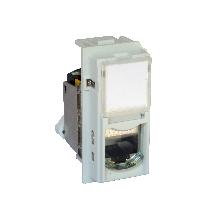 LIVING NOW PRESA DATI RJ45 TOOLLESS UTP CAT6A BIANCO KW4279C6A - BTICINO KW4279C6A product photo