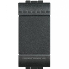LIVING INTERRUTTORE 1P 16A 1 MODULO ANTRACITE - BTICINO L4001N product photo