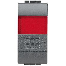 LIVING INT - PULSANTE NO + PORTALAMP ROSSO - BTICINO L4038R product photo