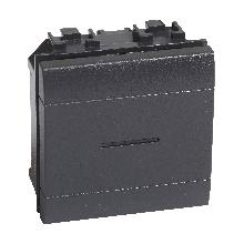 LL - deviatore ax 1P 10A 2m antracite - BTICINO L4053M2N product photo