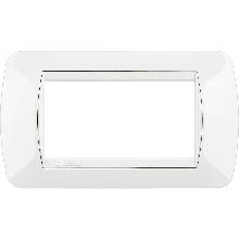 LIVING INT - PLACCA 4P BIANCO - BTICINO L4804BI product photo