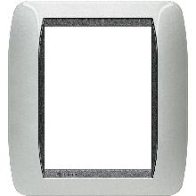 LIVING INT-PLACCA 3+3P ALLUMINIO - BTICINO L4826AL - BTICINO L4826AL product photo