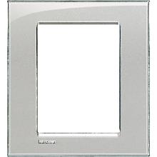 LL - PLACCA 3+3P GRIGIO GHIACCIO - BTICINO LNA4826KG product photo
