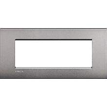 LL - PLACCA 7P NICHEL SATINATO - BTICINO LNC4807NK - BTICINO LNC4807NK product photo
