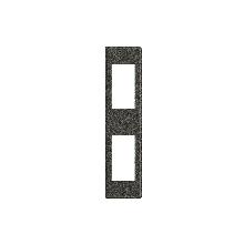 LL - PLACCA PROFILATO 1+1P ANTRACITE - BTICINO LND4812AR - BTICINO LND4812AR product photo