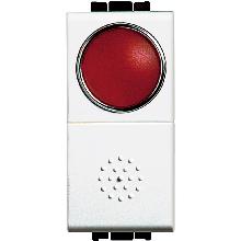 LIGHT - PULSANTE 10A + PORTALAMPADA ROSSO - BTICINO N4038R product photo