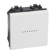 LL - PULSANTE AX 1P NO 10A 2M BIANCO - BTICINO N4055M2N - BTICINO N4055M2N product photo