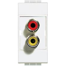 LIGHT - MODULO DOPPIO RCA - BTICINO N4269R product photo